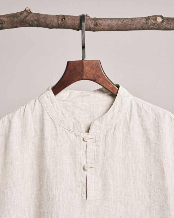 Camisa de lino natural